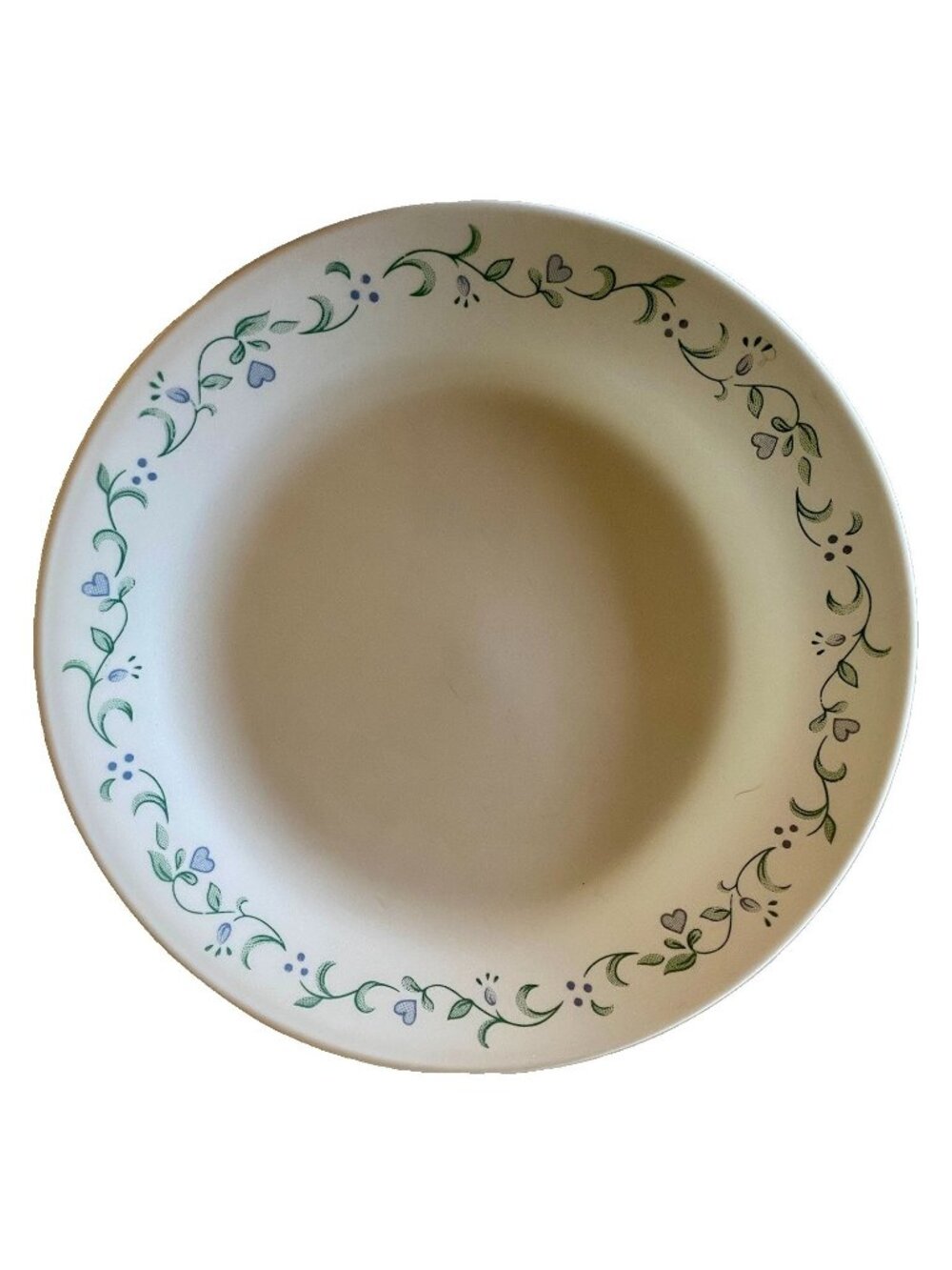 Corelle Replacement COUNTRY COTTAGE 10.25" Dinner Plate Blue, Green Hearts